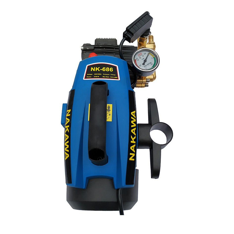 Máy rửa xe Nakawa NK686, Có chỉnh áp, Công suất 2300W, Máy siêu bền