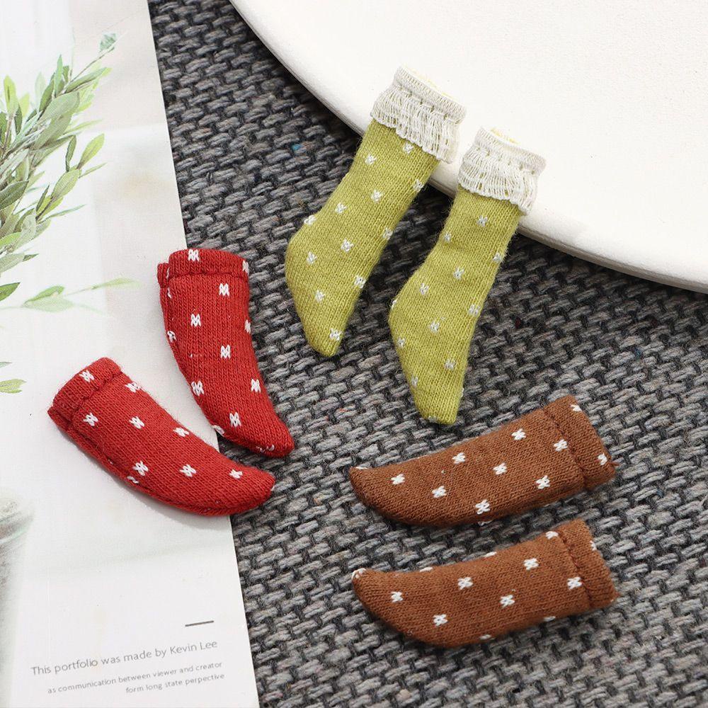 RAINBOW 1 Đôi Tất Ren Thời Trang Cho Búp Bê