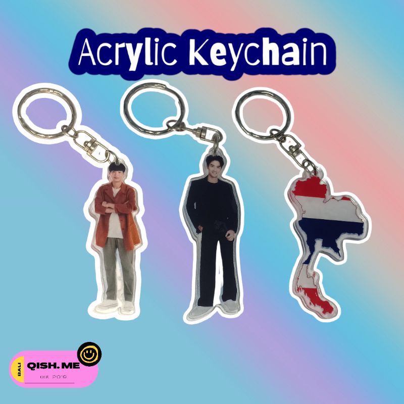 Móc Khóa Acrylic Hình Diễn Viên Thái Lan | Chiều Cao 6cm | Tùy Chỉnh