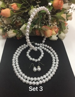 Bộ trang sức ngọc trai handmade