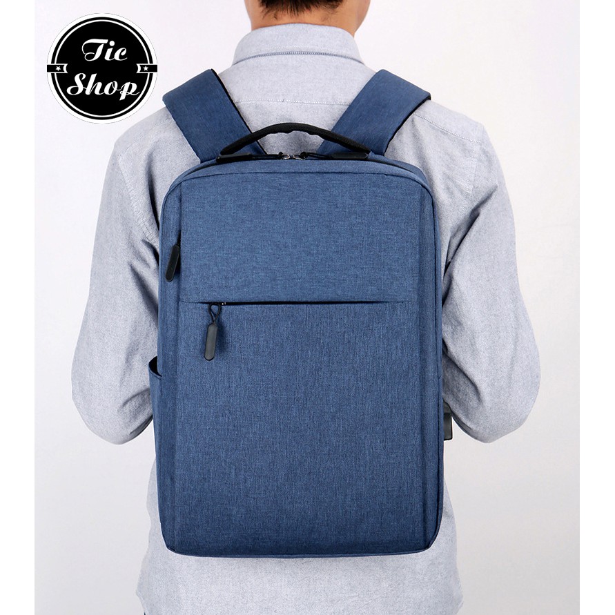 Balo laptop nam nữ vải Canvas Hàn Quốc chống nước 13 - 15.6 inch