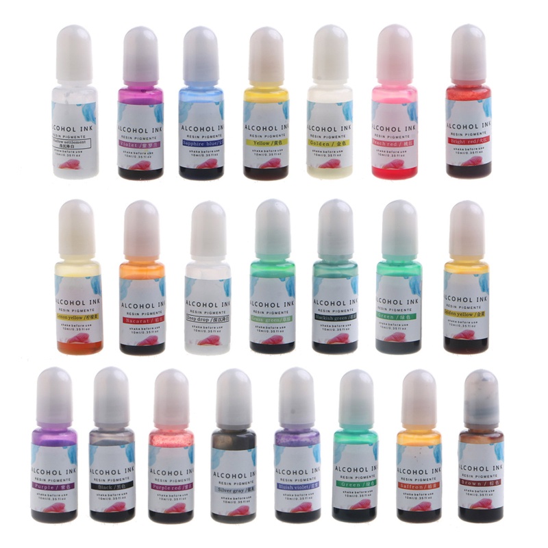 Hộp 22 Màu Sắc Epoxy Resin Dùng Để Làm Trang Sức Thủ Công