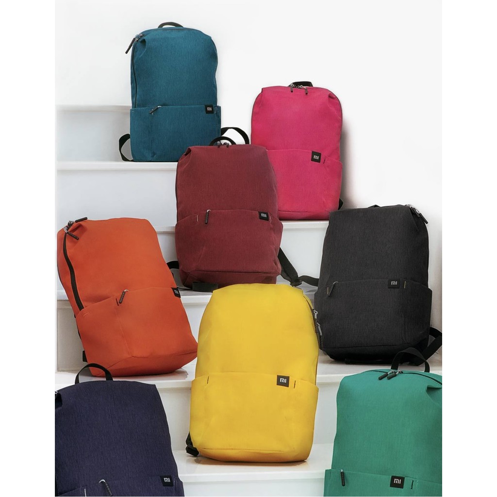 Balo Xiaomi mini màu sắc thời trang thể tích 10 lít/ 20 lít