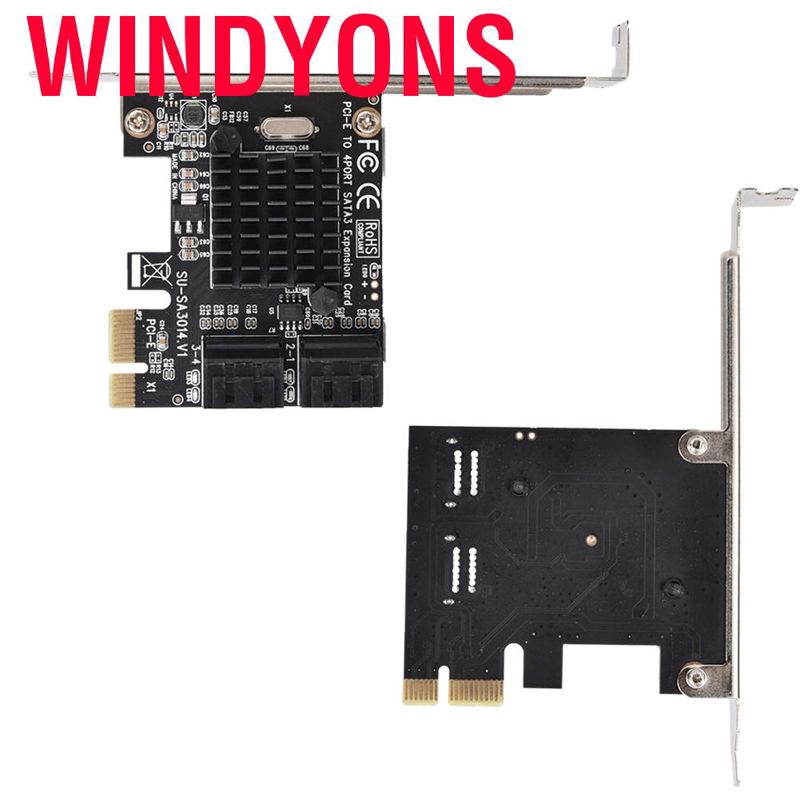 Thẻ Chuyển Đổi Mở Rộng Pci Express Pcie Sang 6g Sata3.0 Sata Iii 4 Cổng Pci-E