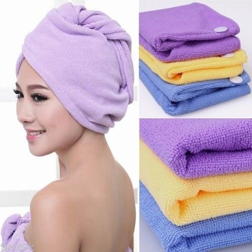 Mũ Trùm Tóc / Khăn Tắm Mật Độ Cao Thấm Hút Nước Tốt Tiện Dụng Mang Theo Du Lịch / Spa