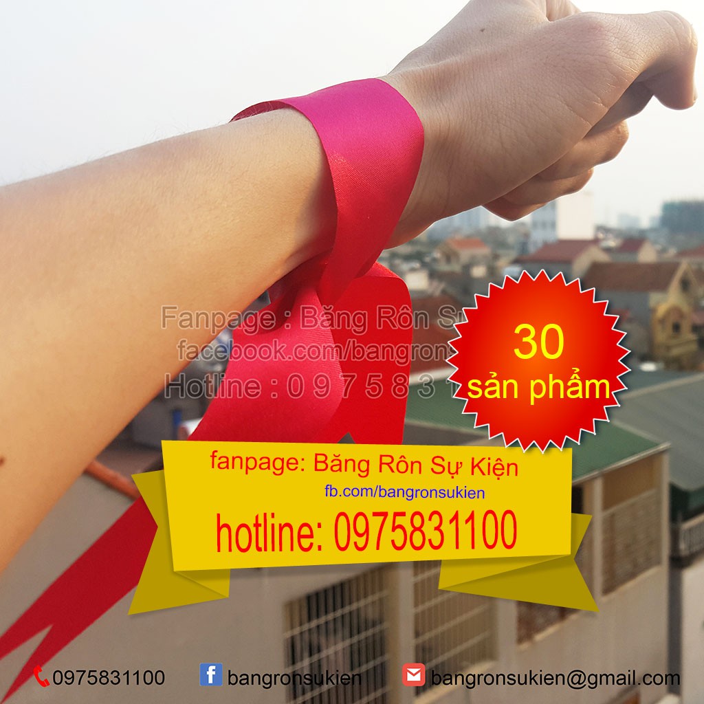 Băng rôn buộc tay trang trí