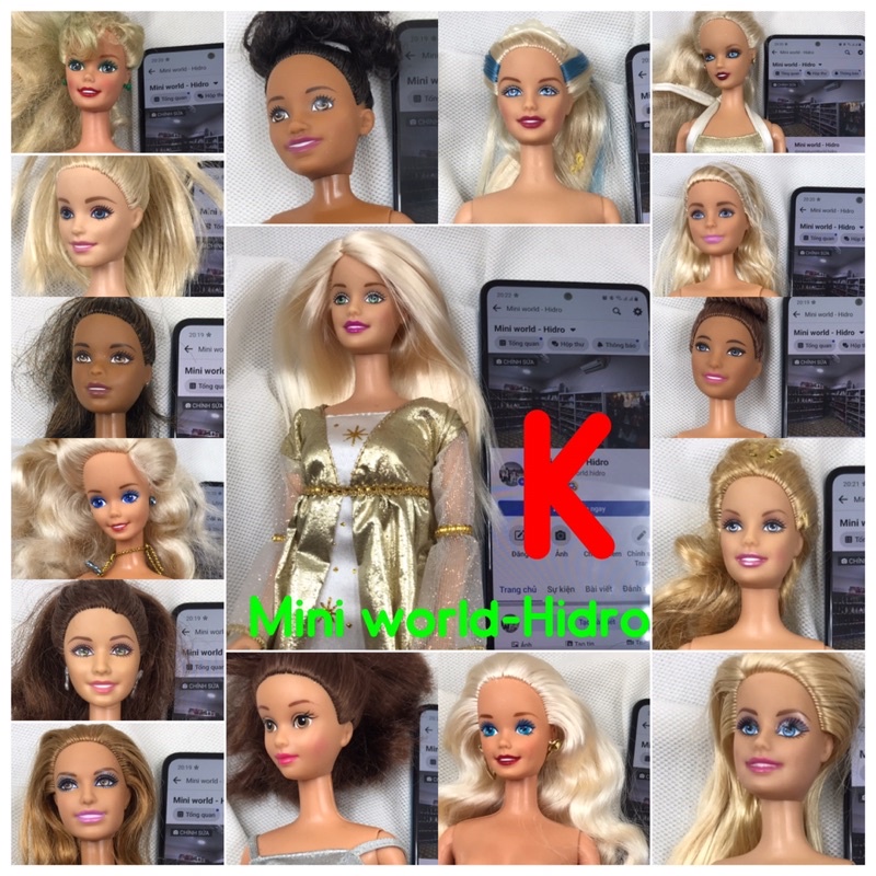 Búp bê Barbie chính hãng. Mã Barbie vintage K