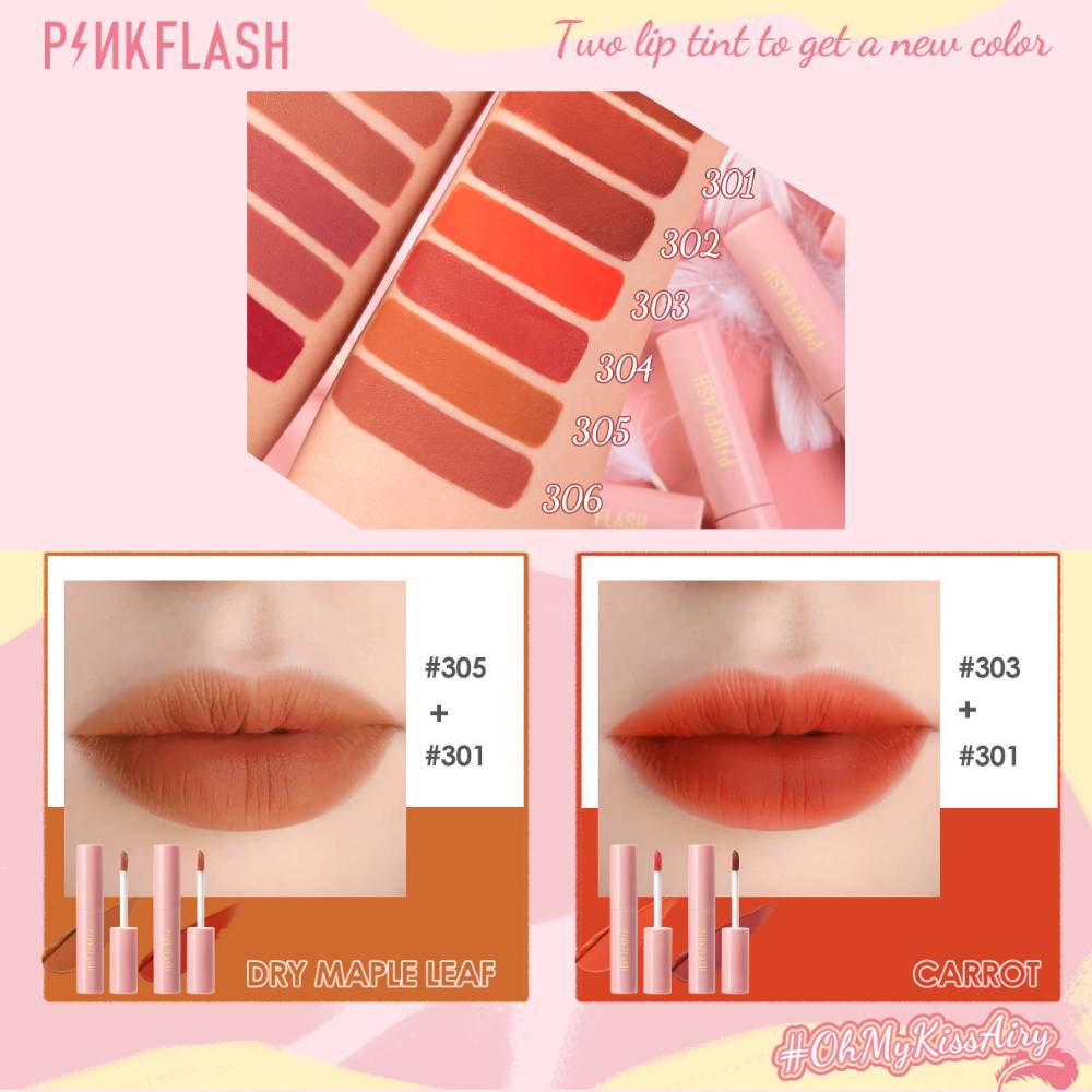 [Hàng mới về] Son Lì PINKFLASH Kháng Nước Thoải Mái Không Làm Khô Môi Trang Điểm Hai Công Dụng Màu Sắc Phong Phú | BigBuy360 - bigbuy360.vn