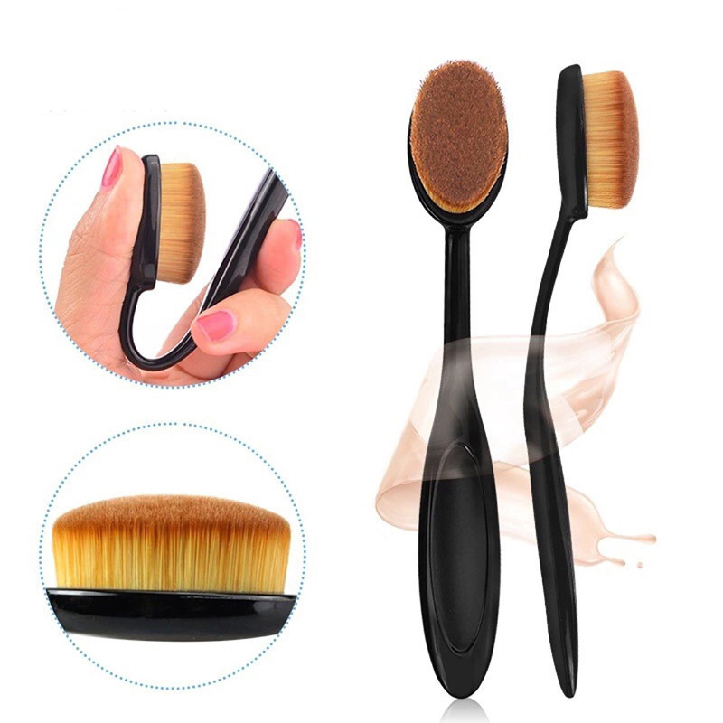 Portable Foundation Brush BB Cream Blush Liquid Brush Concealer Powder Makeup Brushes Nylon Beauty Cosmetic Tools Soft Make up Brush