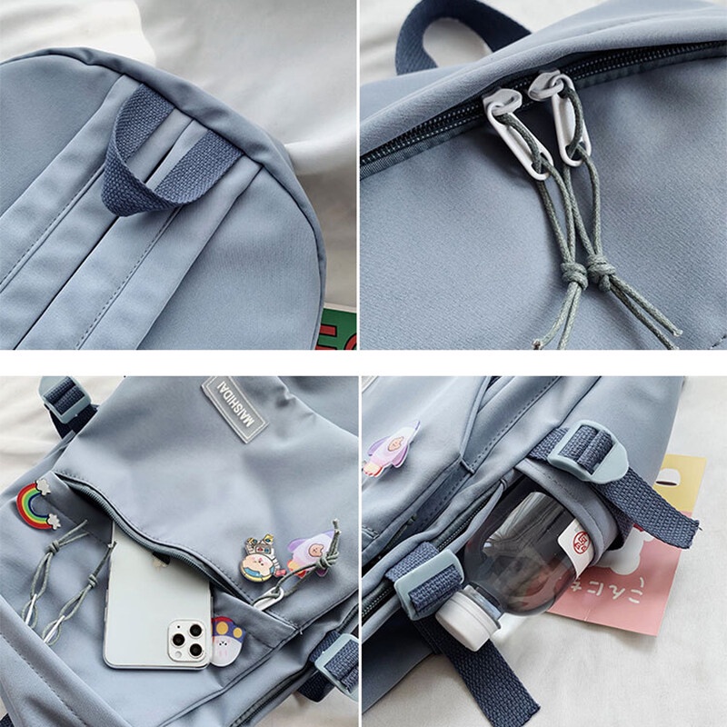 Balo Yadou nylon cỡ lớn nhiều ngăn thời trang (không có mặt treo)