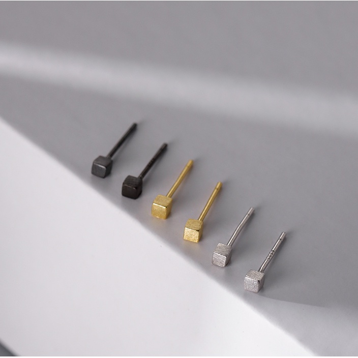 Bông tai mạ bạc sterling 925 không dị ứng đơn giản