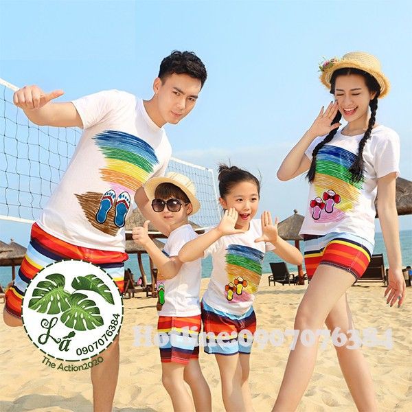 [GIÁ SỈ] Bộ Thun Du Lịch Gia Đình [THE ACTION]  ( Quà Tặng)