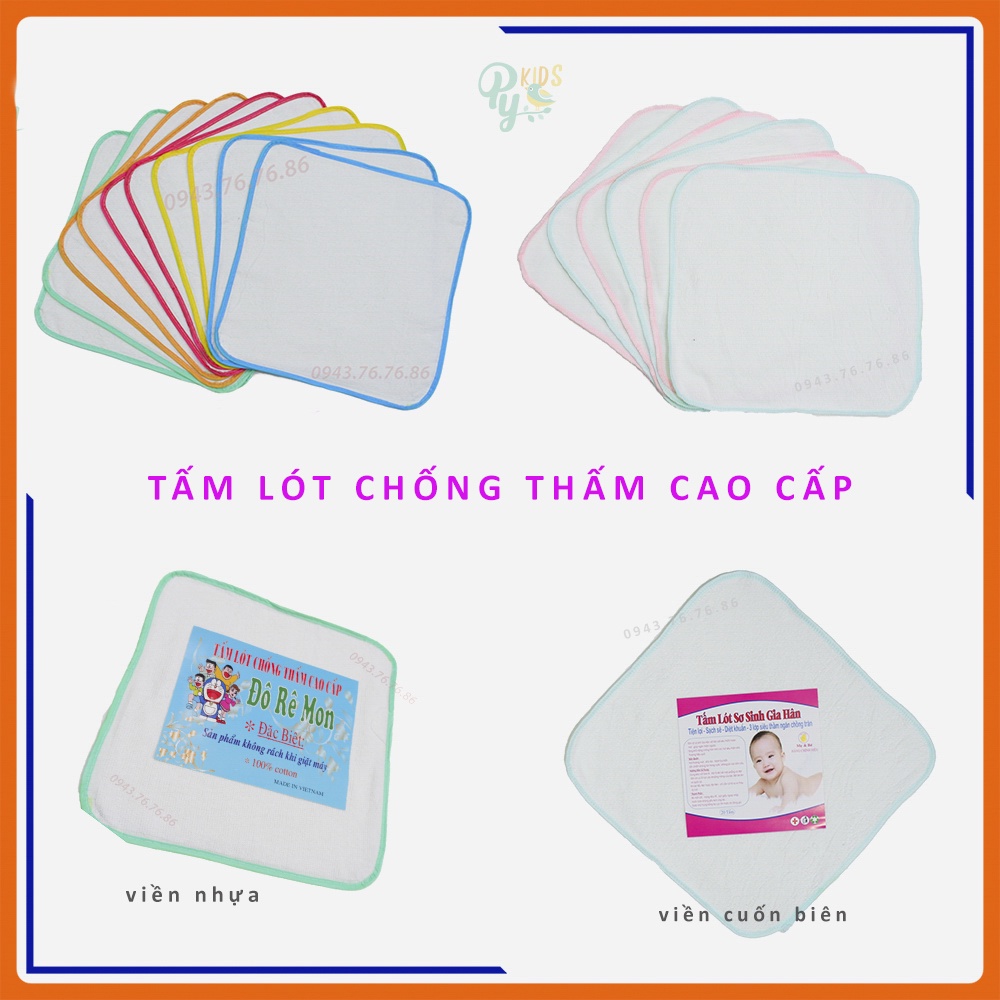 Tấm lót 2 mặt chống thấm cao cấp Doremon - Gia Hân cho bé sơ sinh