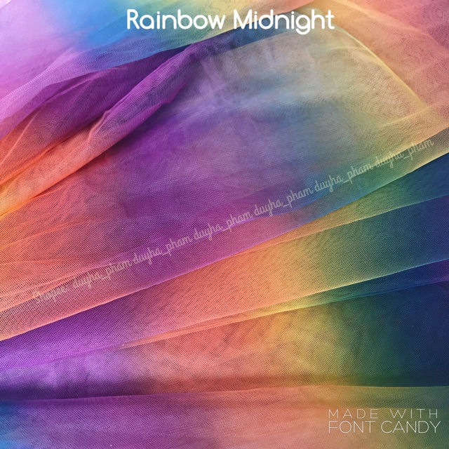 VẢI LƯỚI CẦU VỒNG MỀM MỊN SIÊU XINH