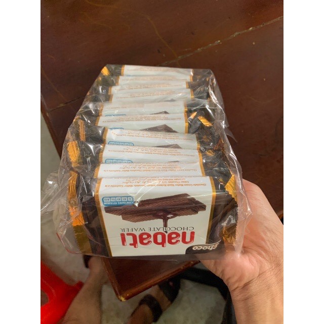 SÉT 2 GÓI BÁNH NABATI VỊ SOCOLA MIX PHÔ MAI KHÁCH ĂN THỬ