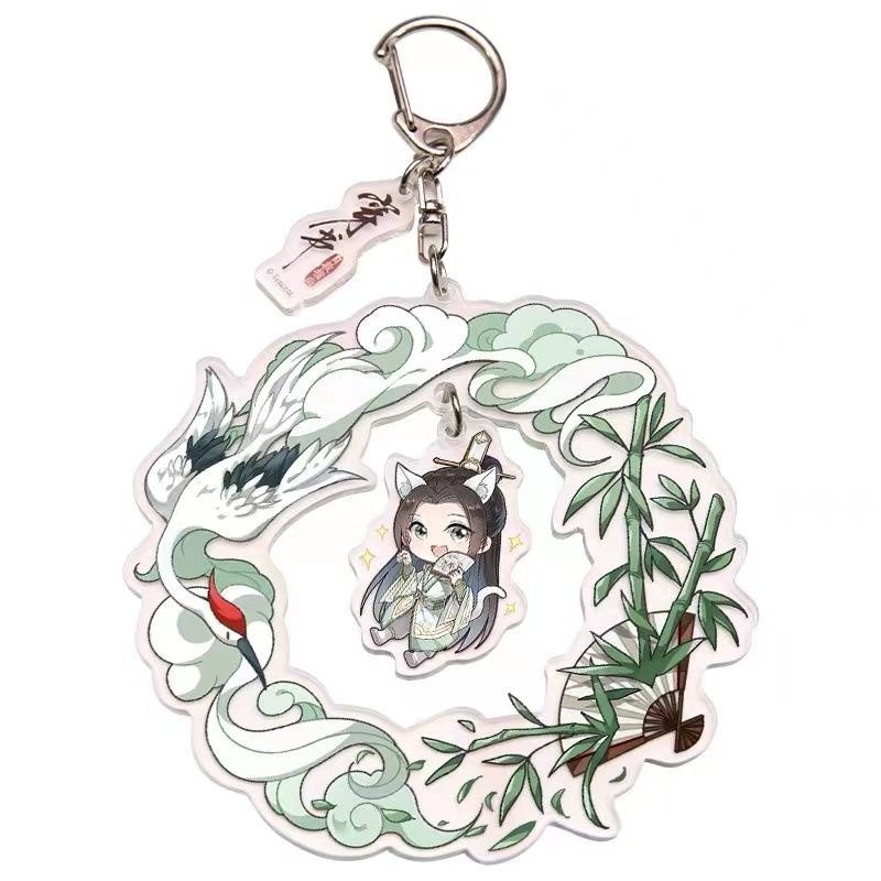 Keyring vòng hoa Hệ Thống Tự Cứu Của Nhân Vật Phản Diện, chính hãng Omodoki