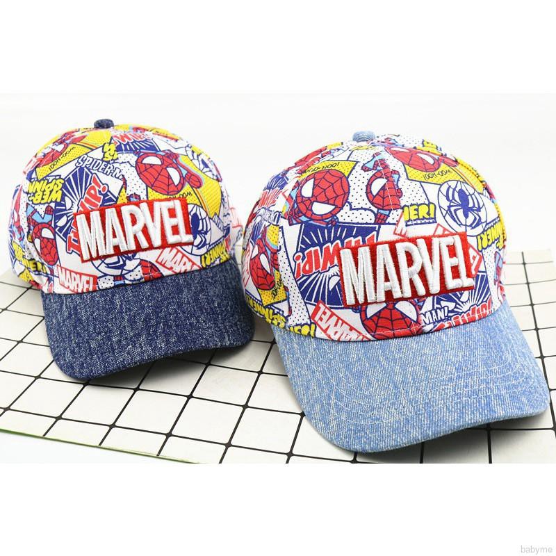 Babyme Boys Girls Children Cartoon Print Caps Hats Toddlers Adjustable Sun Protection Casual Visors