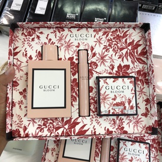 Set Nước Hoa Nữ Gucci Bloom 3 Món 100ml