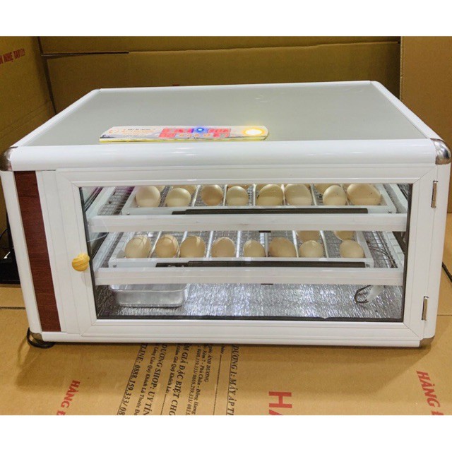 Máy ấp trứng Ánh Dương tự động 108 trứng thùng hợp kim -máy ấp trứng gà 108trứng