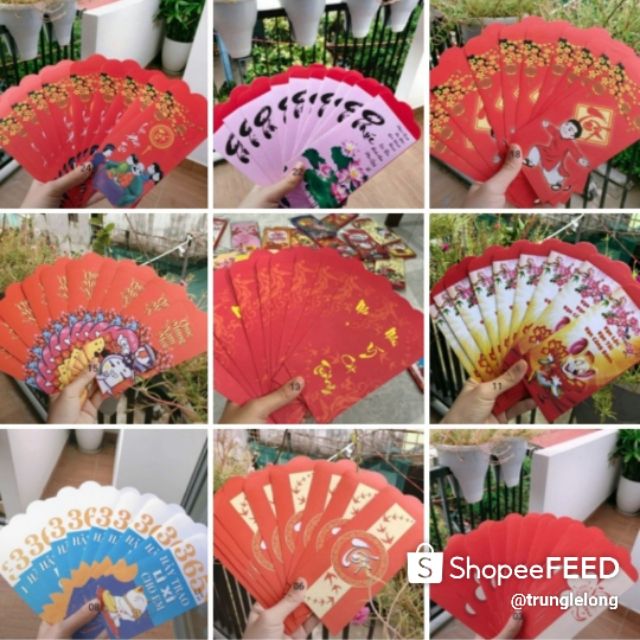 Bao lì xì tết - Combo 100 bao lì xì tết 2020