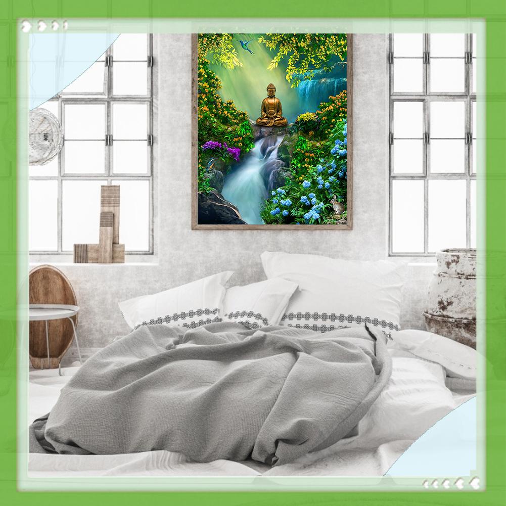 Bộ tranh thêu chữ thập tự làm hình Đức Phật 11ct