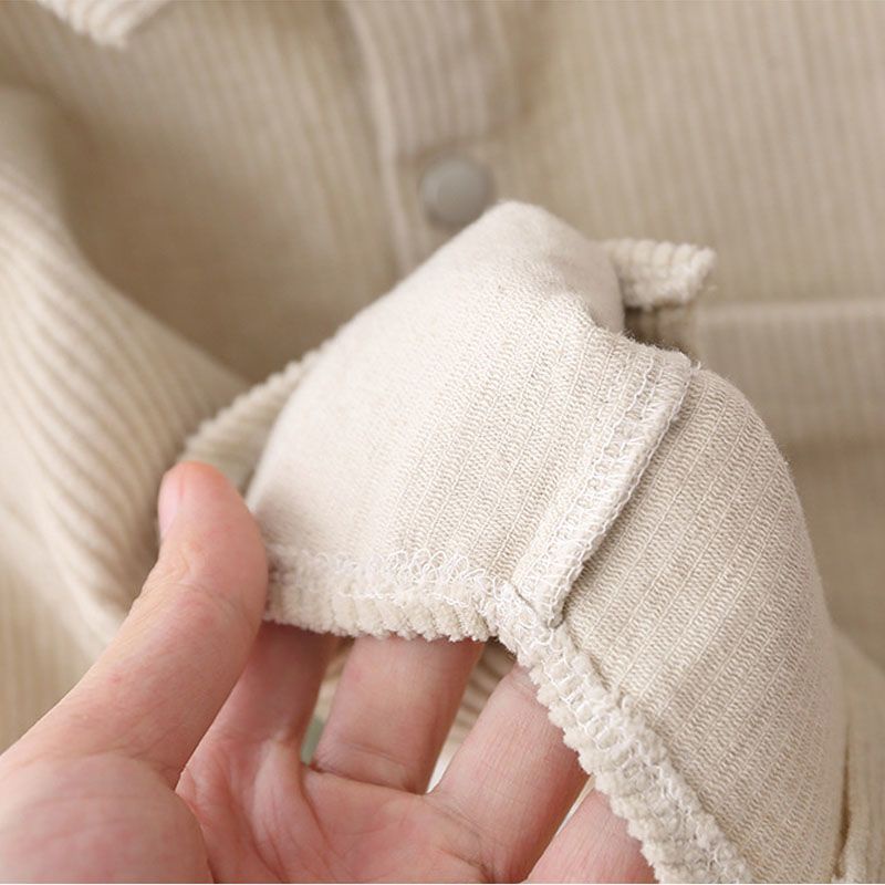 Áo Khoác Sơ Mi Tay Dài Chất Liệu Nhung Mỏng Thời Trang Mùa Thu Cho Bé Trai