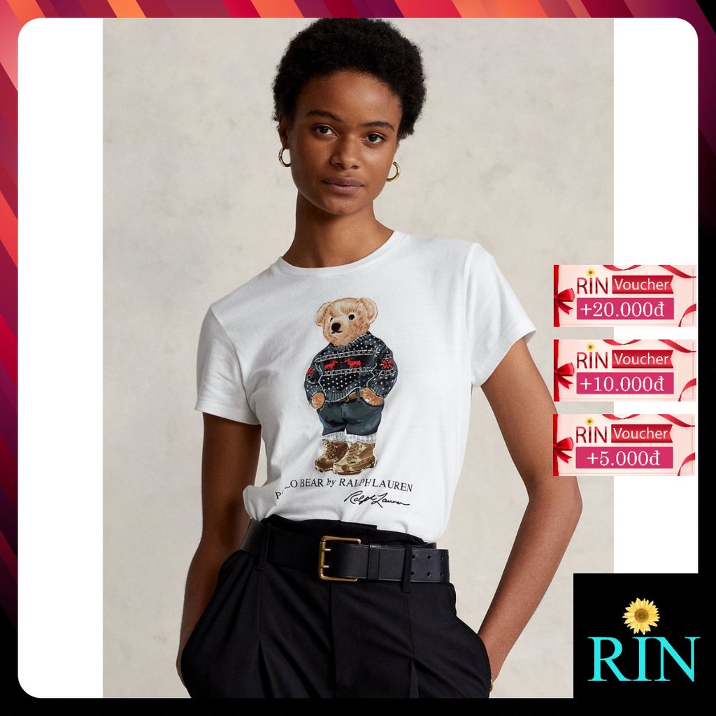 Áo Thun Nam Nữ Tay Ngắn Ralph Lauren Polo Bear