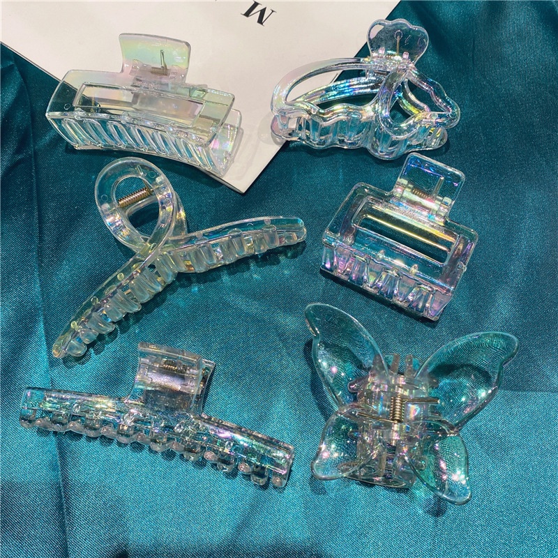 Kẹp Tóc Nhựa acrylic Trong Suốt Nhiều Kiểu Dáng Phong Cách Hàn Quốc Cho Nữ