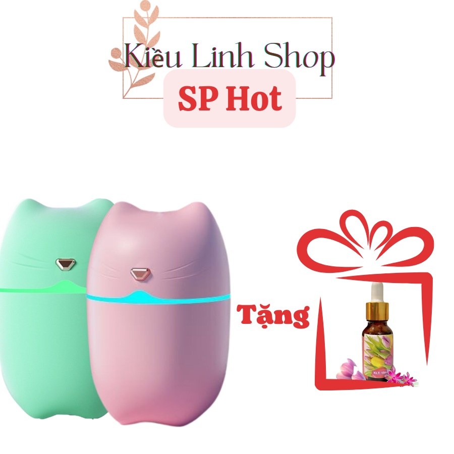 Máy Toả Tinh Dầu Mèo Mini Cho Phòng Ngủ Thơm Ngát Và Bảo Vệ Sức Khoẻ Cho Gia Đình Phun Tinh Dầu Nhà Cửa Và Xe Hơi