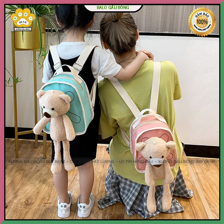 Balo đeo vai gấu bông nhỏ dễ thương cho bé