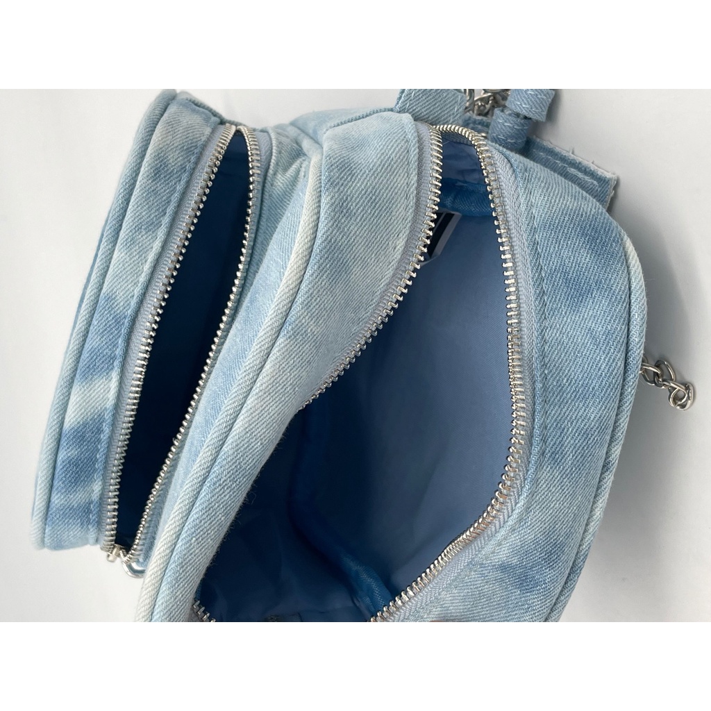 Bts J-HOPE Bên Hông Túi Đeo Vai MINI Vải Denim Nhuộm Màu Cá Tính Cho Nam Nữ/Học Sinh