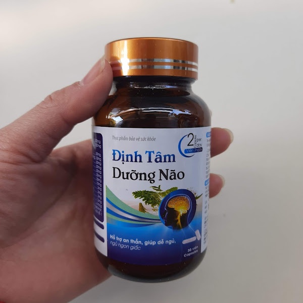Viên uống an thần ĐỊNH TÂM DƯỠNG NÃO - Dành cho người bị mất ngủ, giúp ngủ ngon, ngủ sâu giấc