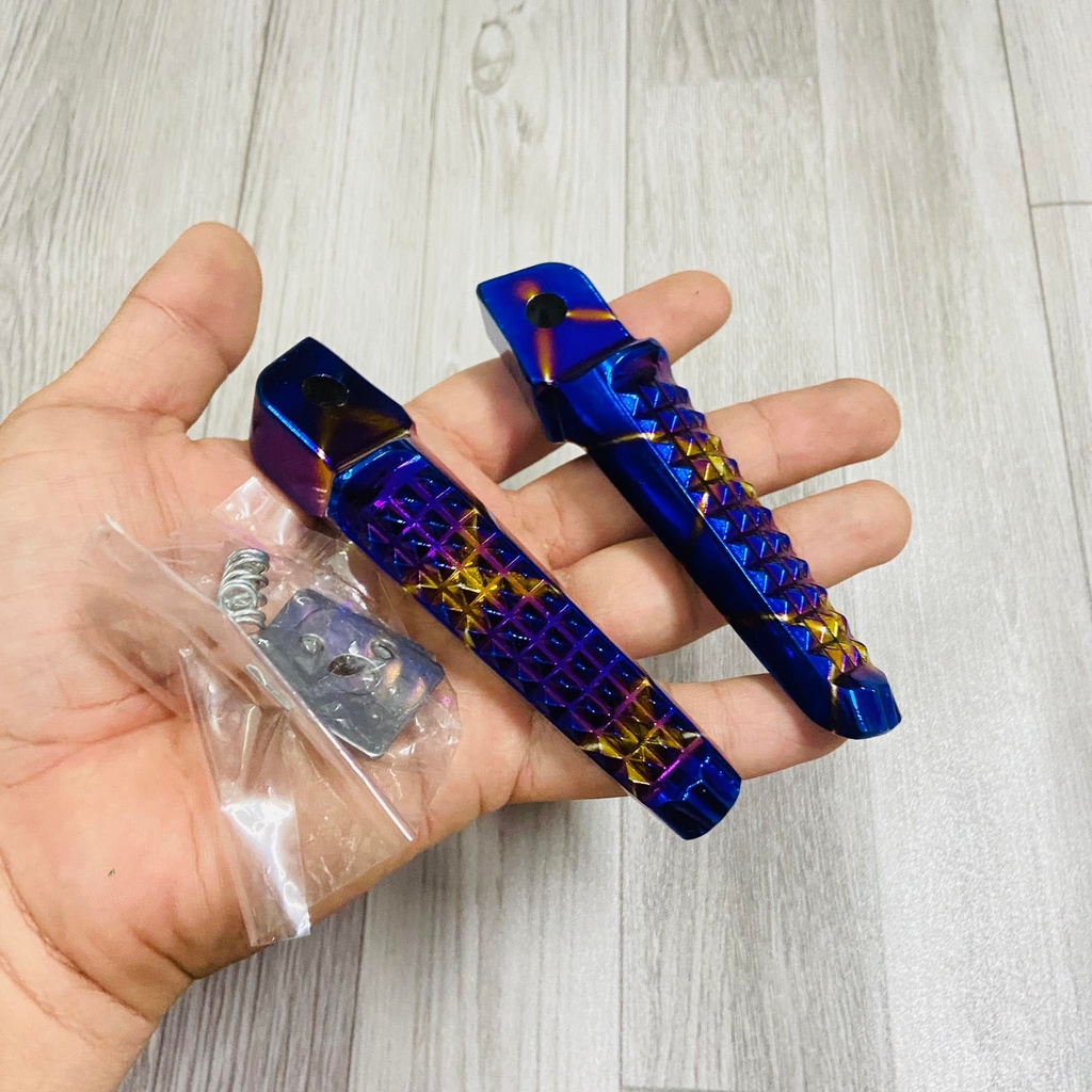CĂP GÁC CHÂN NHÔM NGUYÊN KHỐI TRANG TRÍ CHO CÁC DÒNG XE YAMAHA HONDA CAO CẤP