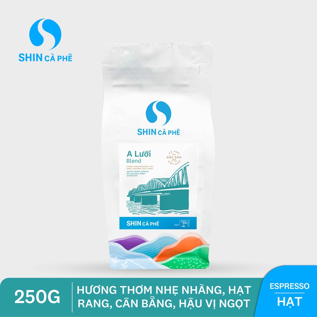 SHIN Cà Phê - Espresso A Lưới Blend - Cà Phê Đặc Sản Pha Máy 250 gram