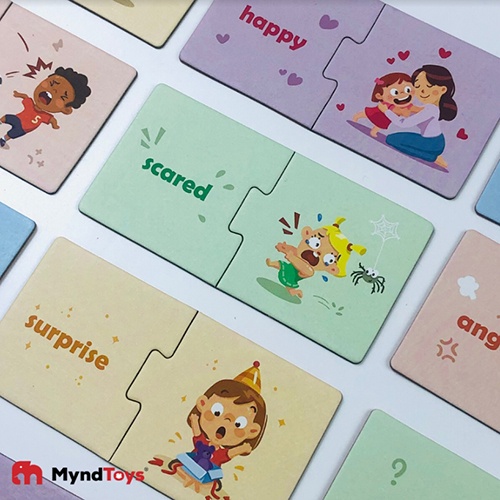 Đồ Chơi Xếp Hình MyndToys My First Puzzle - Nhiều Chủ Đề- Màu Sắc -Nghề Nghiệp,Cảm Xúc Cho Bé Trên 2 Tuổi