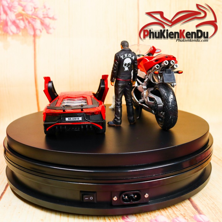 Bàn xoay, đế xoay 360, size 25CM, tải 20KG, xoay mô hình, xoay kính mát, giày dép, dùng điện 220V - TURNTABLE BKL