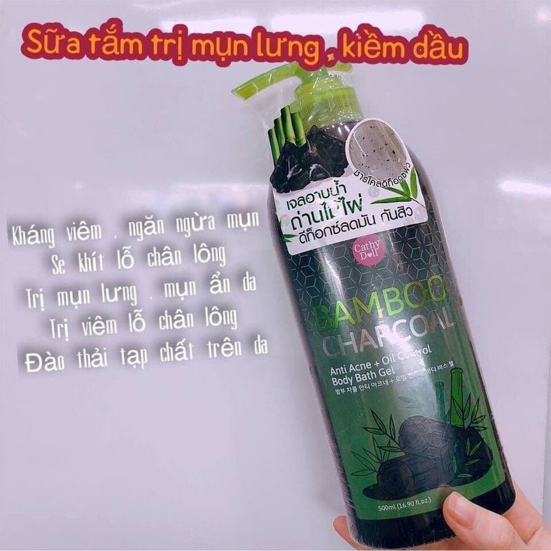 Sữa tắm ngừa mụn lưng Cathy Doll Bamboo Thái Lan 500ml