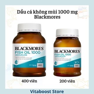 Dầu cá Blackmores không mùi chính hãng Úc 200 viên & 400 viên