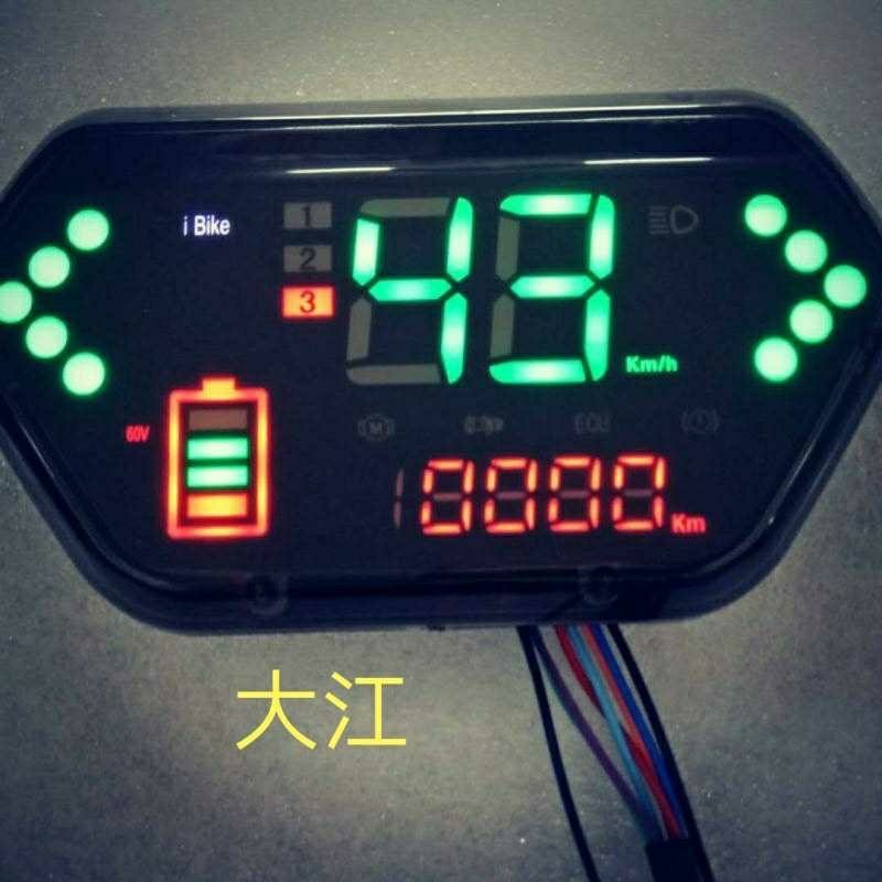 Đồng hồ điện tử báo điện hiển thị đa năng 48-60v cho xe điện