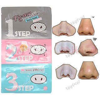 Set lột mụn đầu đen 3 miếng Bioaqua