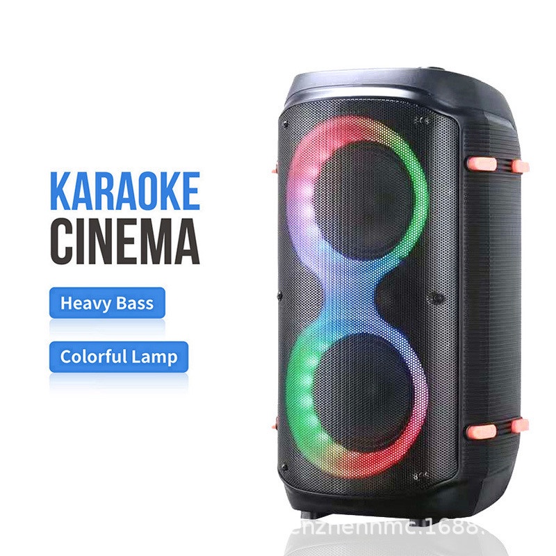 Loa party box 300 RGB , loa bluetooth , loa karaoke ,loa ngoài trời bass kép cực căng  tặng mic ko dây
