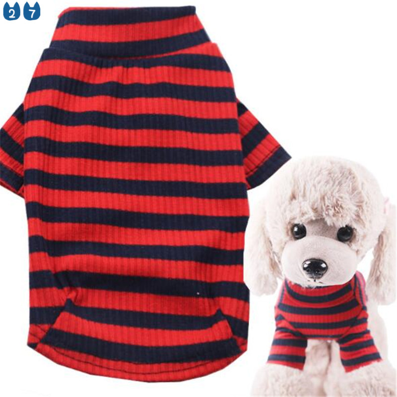 Áo Hoodie Cotton Kẻ Sọc Co Giãn 4 Màu Tùy Chọn Cho Cún Cưng XS-XXL