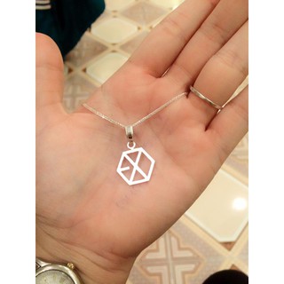 Mặt và dây chuyền EXO bạc thật 100% không bay màu