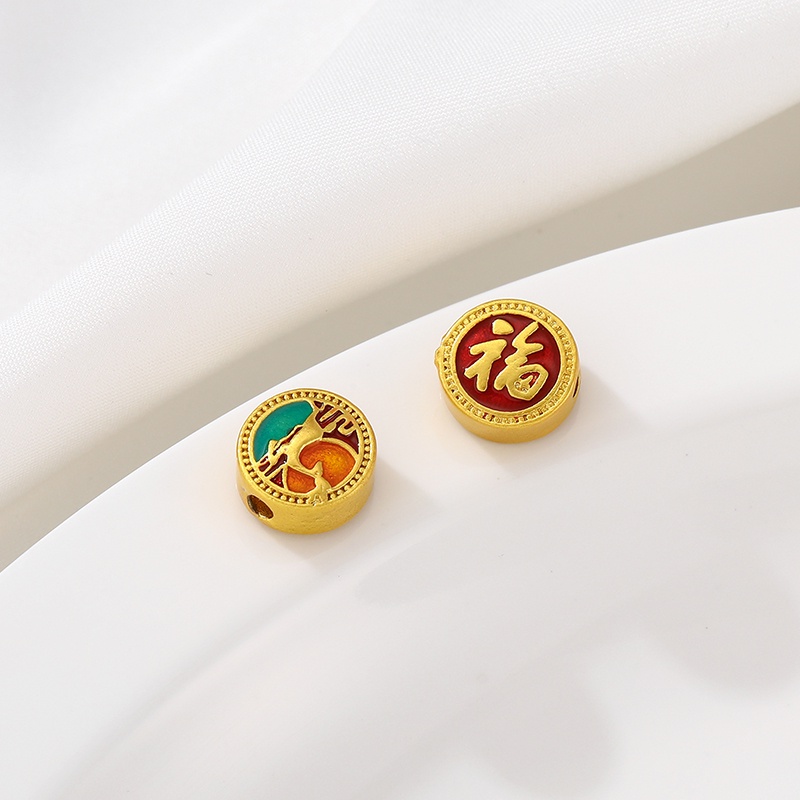 Bộ Hạt Cườm Hình Nhân Vật Jinbaofu Dùng Làm Trang Sức diy