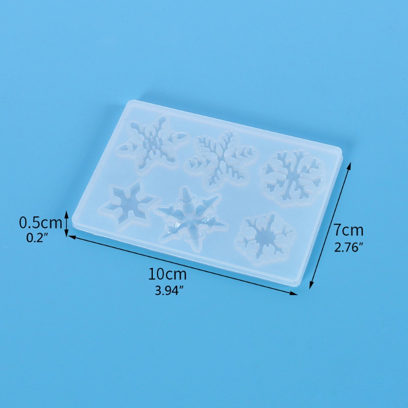 Khuôn Silicon Hình Bông Tuyết Dùng Làm Kẹo / Đất Sét DIY