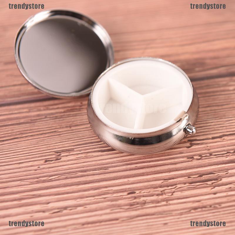 Hộp đựng thuốc bằng kim loại dùng cho trang điểm , màu sắc ngẫu nhiên