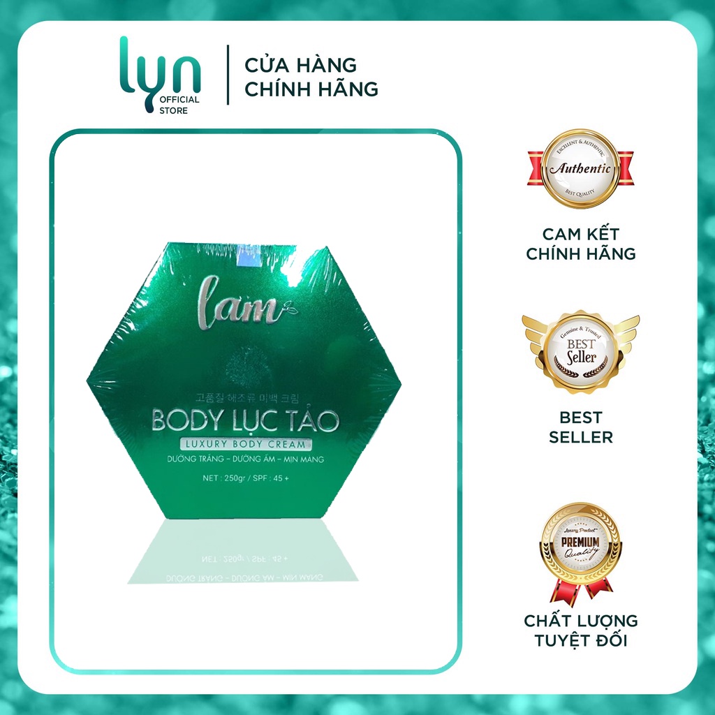 Kem dưỡng trắng da Body Lục Tảo Lam Cosmetics Hộp 250g chính hãng