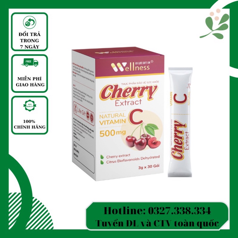 Vitamin C Cherry Extract hỗ trợ tăng cường sức khỏe, nâng cao sức đề kháng - Thực phẩm bảo vệ sức khỏe  1546