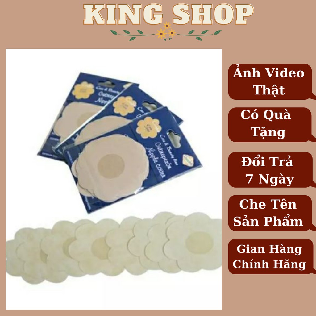 Miếng Dán Ti Vải - Dán Ti Giấy Che Đầu Nhũ Hoa Kingshop D022