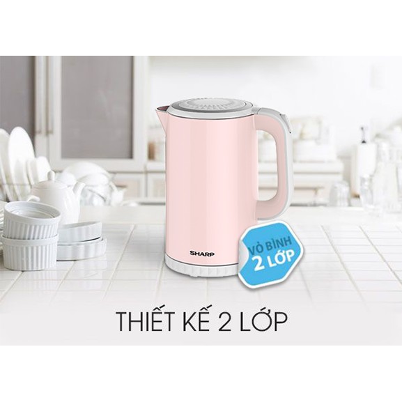 Bình đun siêu tốc Sharp 1.7 lít EKJ-17EVPS-PK